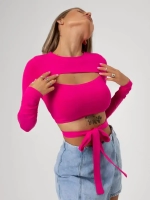 Кроп топ с завязками летний