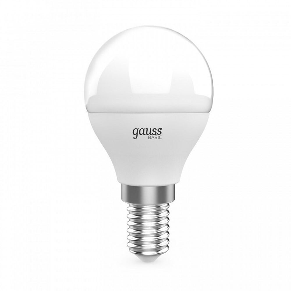 Набор ламп светодиодных Gauss Basic E14 5.5Вт 4100K 10531252T