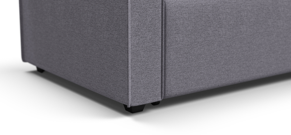 Угловой диван Норд лайт рогожка Мальмо платина(последний экземпляр)