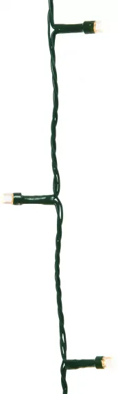 Светодиодная гирлянда с контроллером Алмазная россыпь 9.9 м., 220 V, 100 LED ламп теплого свечения, зеленый ПВХ провод, Kaemingk (490509)