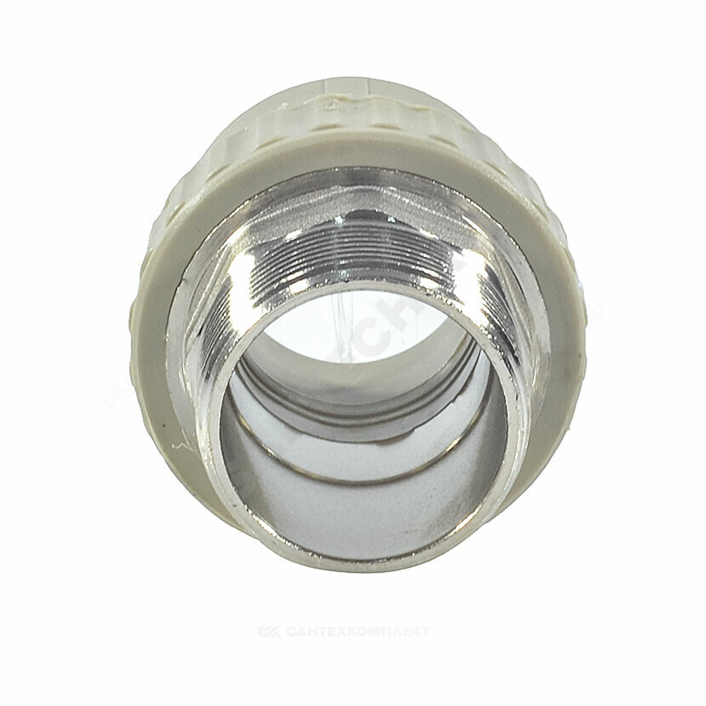 Муфта PP-R комбинированная серая Дн 40х1 1/2" НР под ключ VALFEX 10135240Г