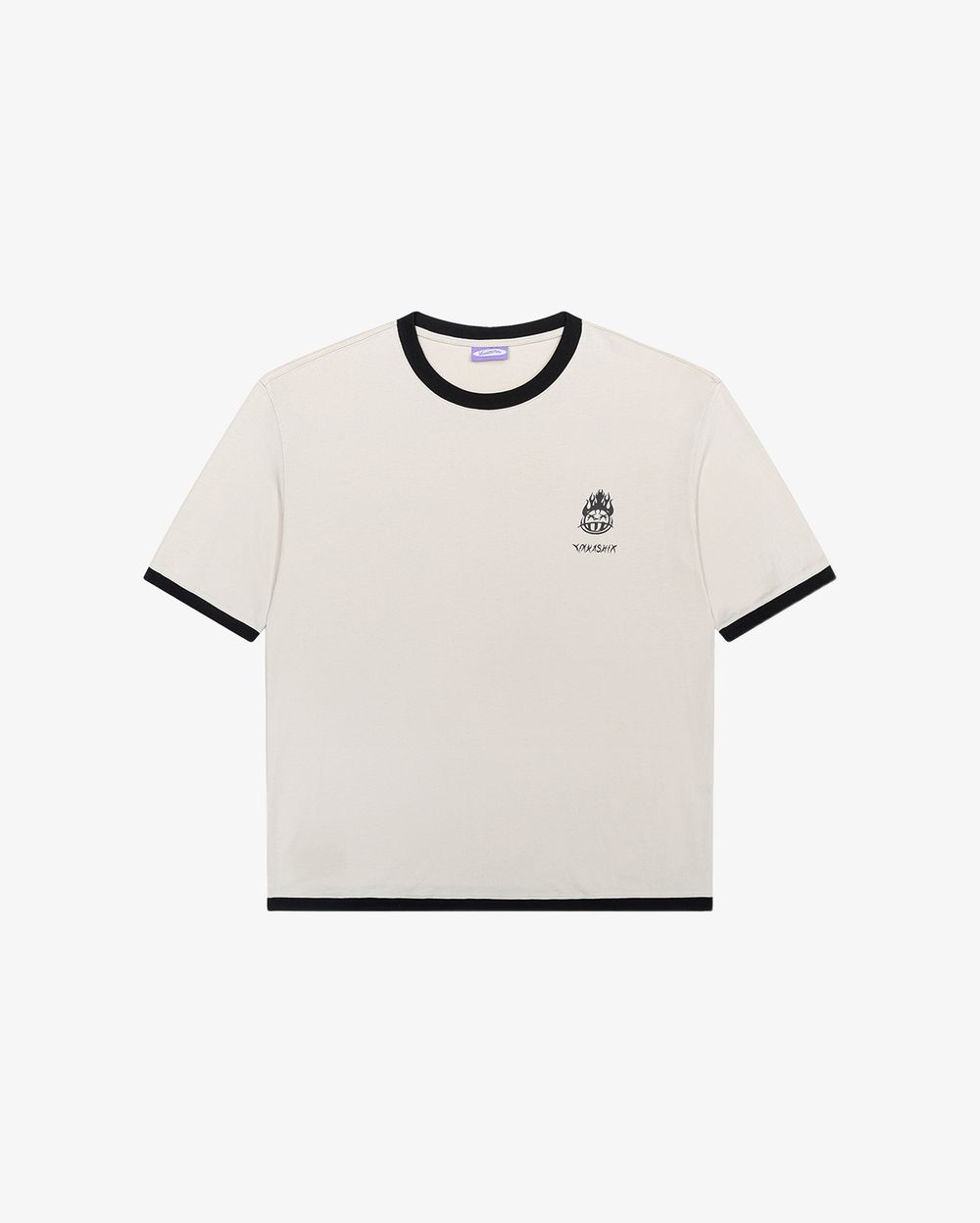 Футболка Ymkashix Hellcome logo кремовая