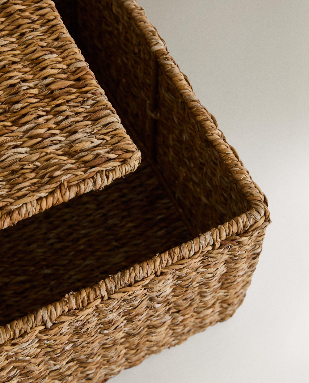 Zara Home Корзина из морской травы, цвет коричневый, 30 см