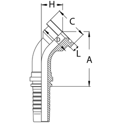 Фитинг DN 50 SFL 2 71.4 (45)