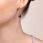 Серьги Coeur de Lion Grey-Gold 2839/21-1216