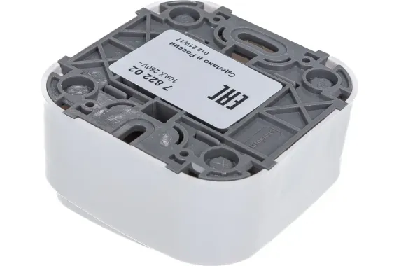 Выключатель Legrand Quteo 2-клавишный накладной белый 25971
