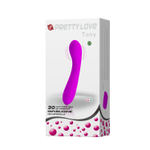 Лиловый изогнутый вибратор Tony - 16 см.