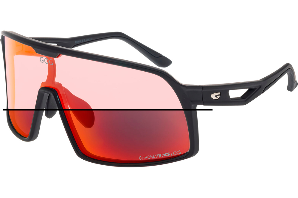Спортивные очки GOG Hyperion / Matt Black / Photochromic Red Lens