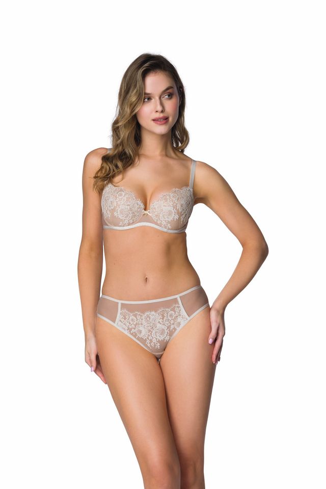 Элегантный бюстгальтер пуш-ап M-3804-11 Frances Beige-Milk