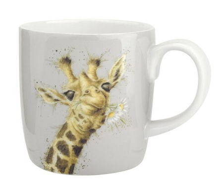 Кружка "Жираф с ромашками" Wrendale Designs, 0,4 л