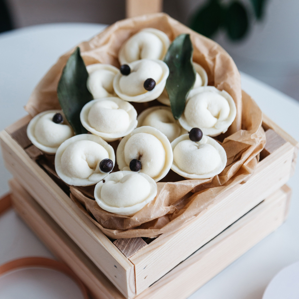 Шоколадные пельмени "Вкус Любви" 12 шт с начинкой, подарок мужчине на 23 февраля.