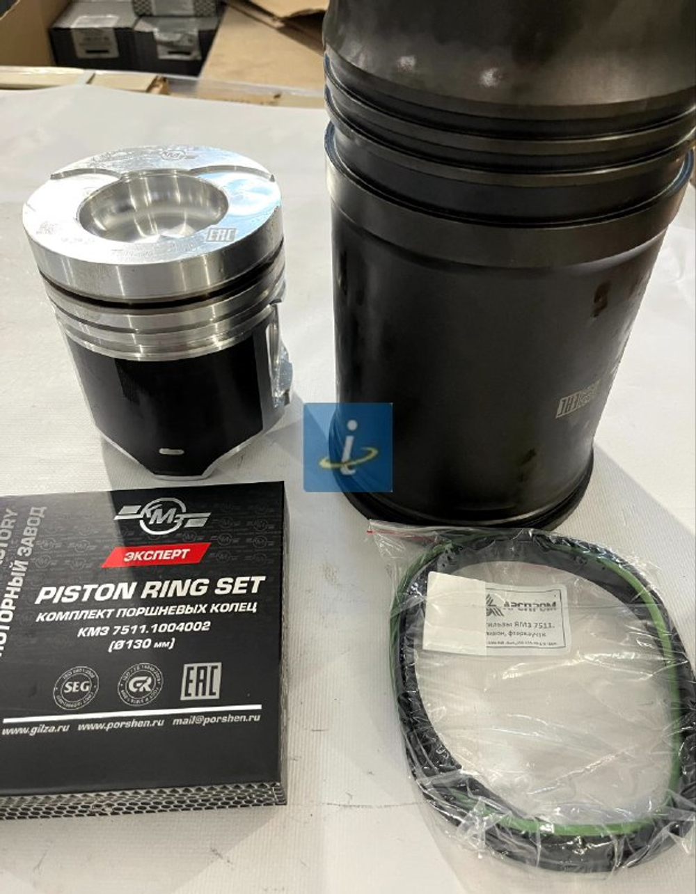 Гильза, поршень, уплотнительные и поршневые кольца КМЗ 7511.1004005-10