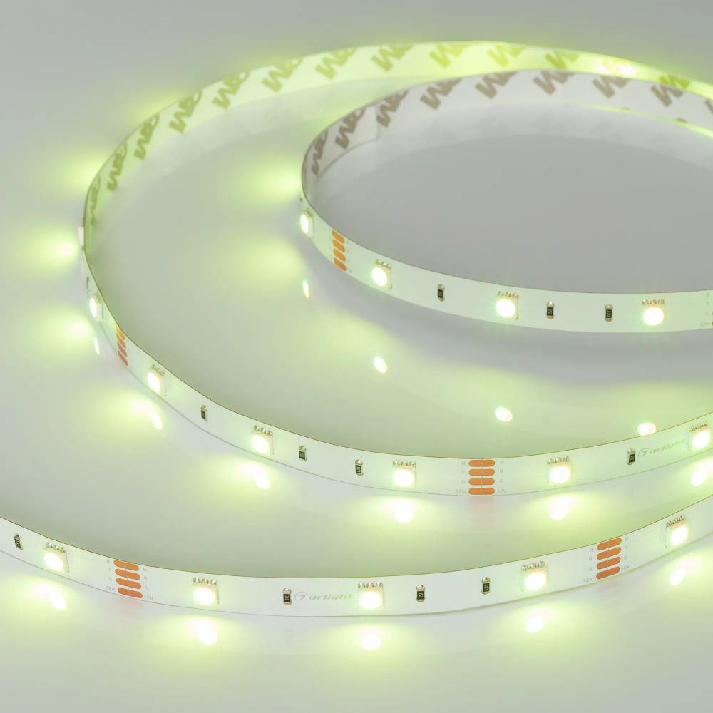 Светодиодная лента RT-B30-10mm 12V RGB (7.2 W/m, IP20, 5060, 5m) (Arlight, Открытый) 010596(2)