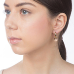 Серьги Qudo Firenze light peach 300101 BR/RG