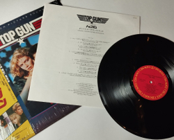Винтажная виниловая пластинка LP Top Gun Топ Ган Меверик Лучший Стрелок Скиталец (Motion Picture Soundtrack) (Japan 1986) (Obi)