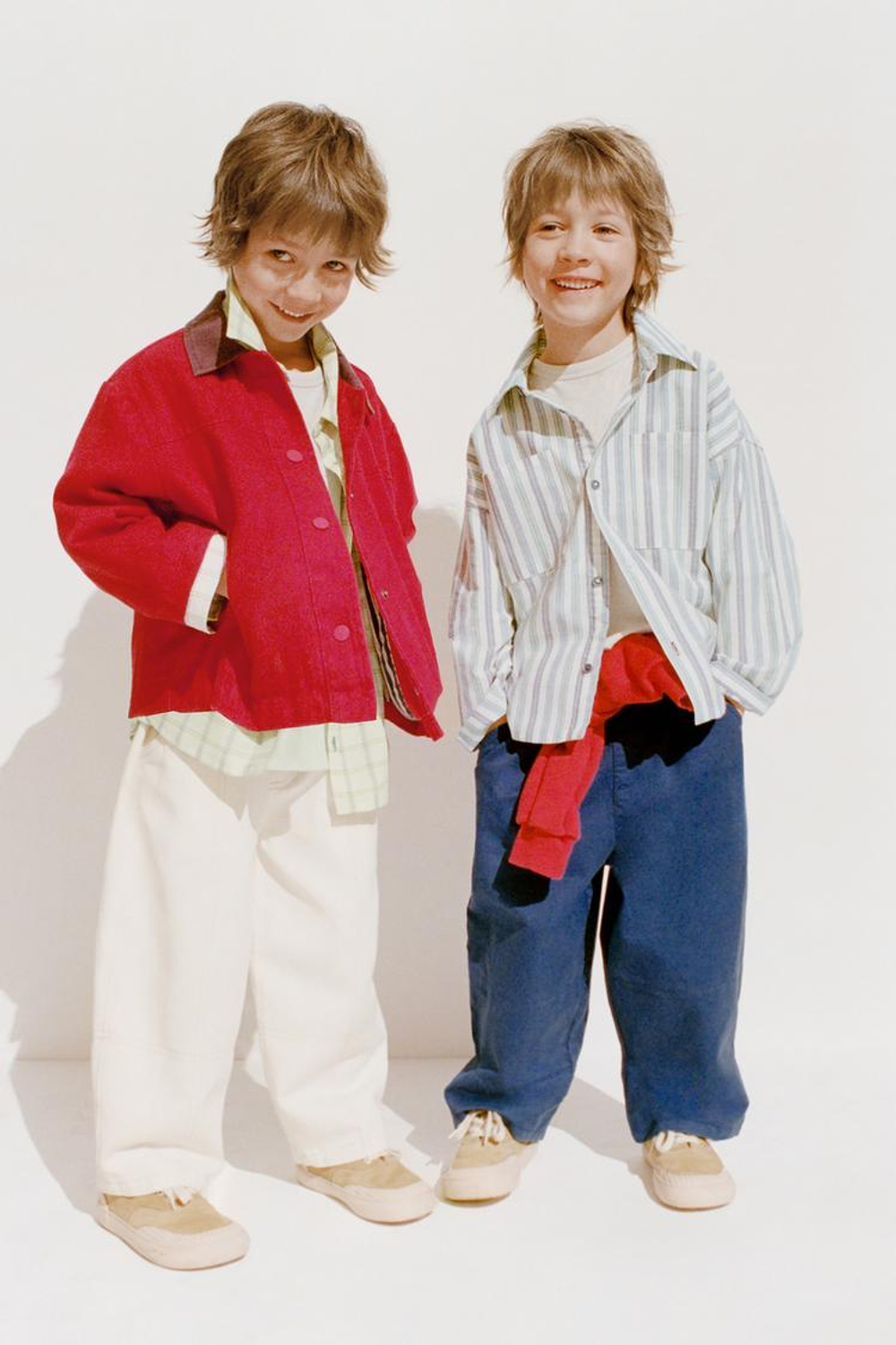 ZARA TIMELESS - РУБАШКА В КЛЕТКУ С КАРМАНОМ, ЭКРЮ