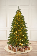 Ель искусственная с лампочками Самарская 1,8 м подставка металл 100% Литые веточки МаксКристмас