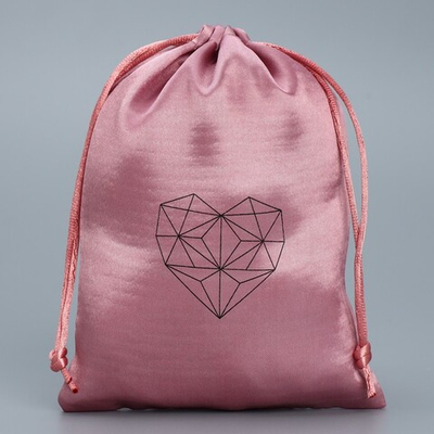 9280880 Мешок атласный «Сердечно тебе», 18*13 см, розовый