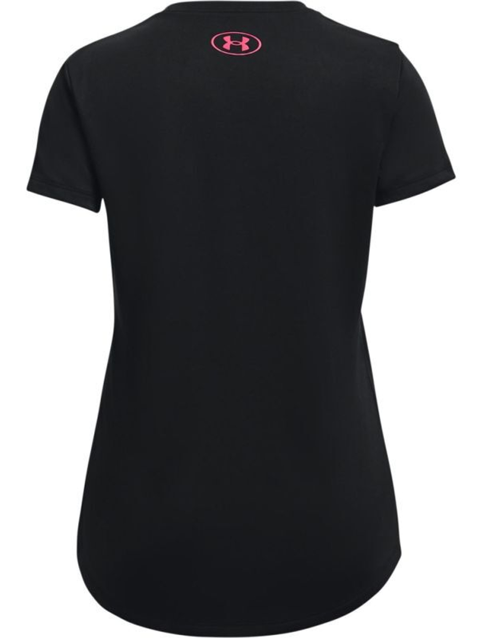 Футболка для девочки теннисная Under Armour Girls' UA Tech™ Sportstyle Big Logo Short Sleeve - black