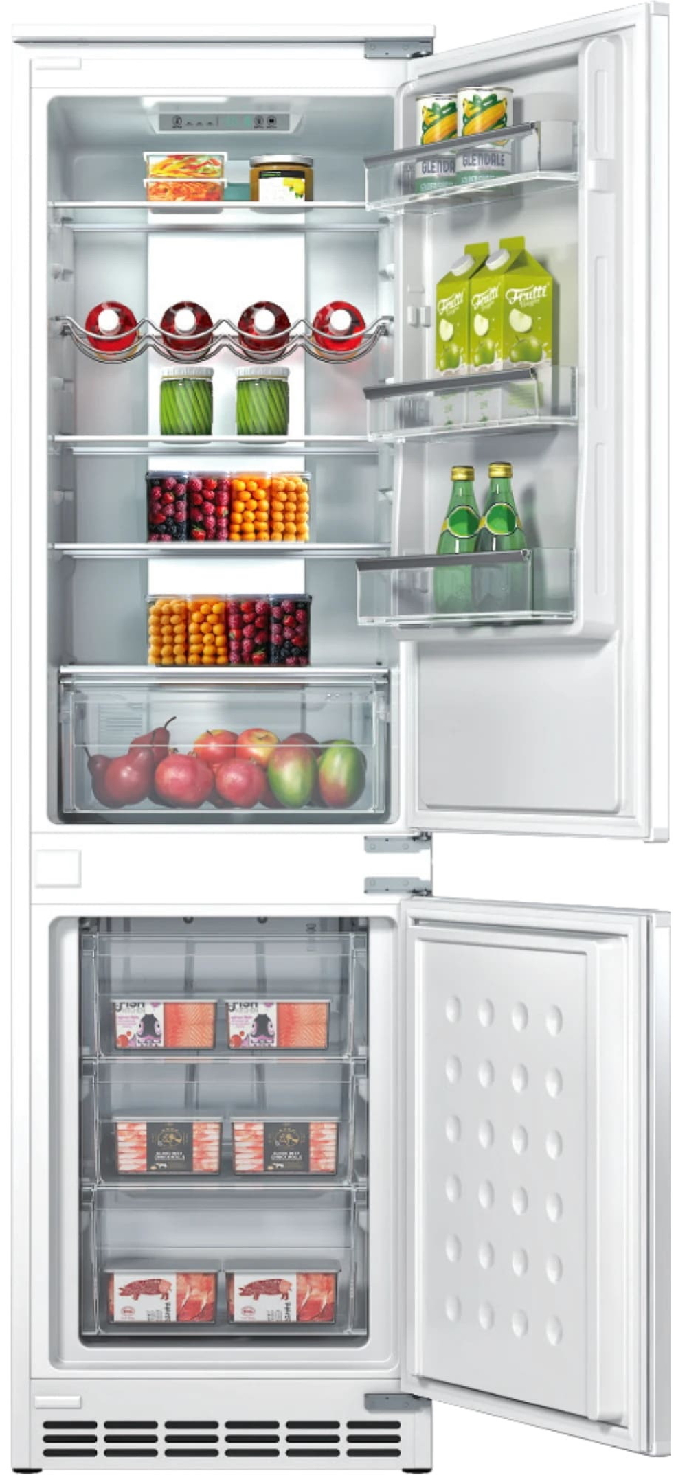 Встраиваемый двухкамерный холодильник Hiberg i-RFCB 400F NFW