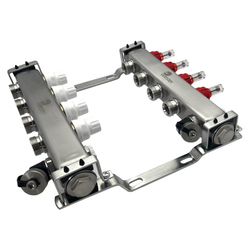 Коллектор с расходамерами 1"-3/4" - 4 вых. Wester MUFS