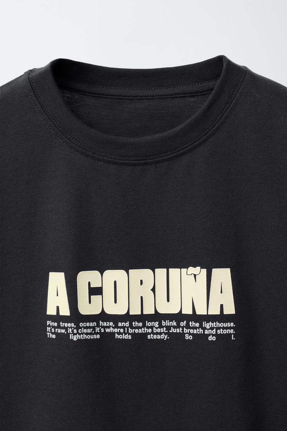 ZARA ФУТБОЛКА "CORUÑA CITY", АНТРАЦИТОВО-СЕРЫЙ