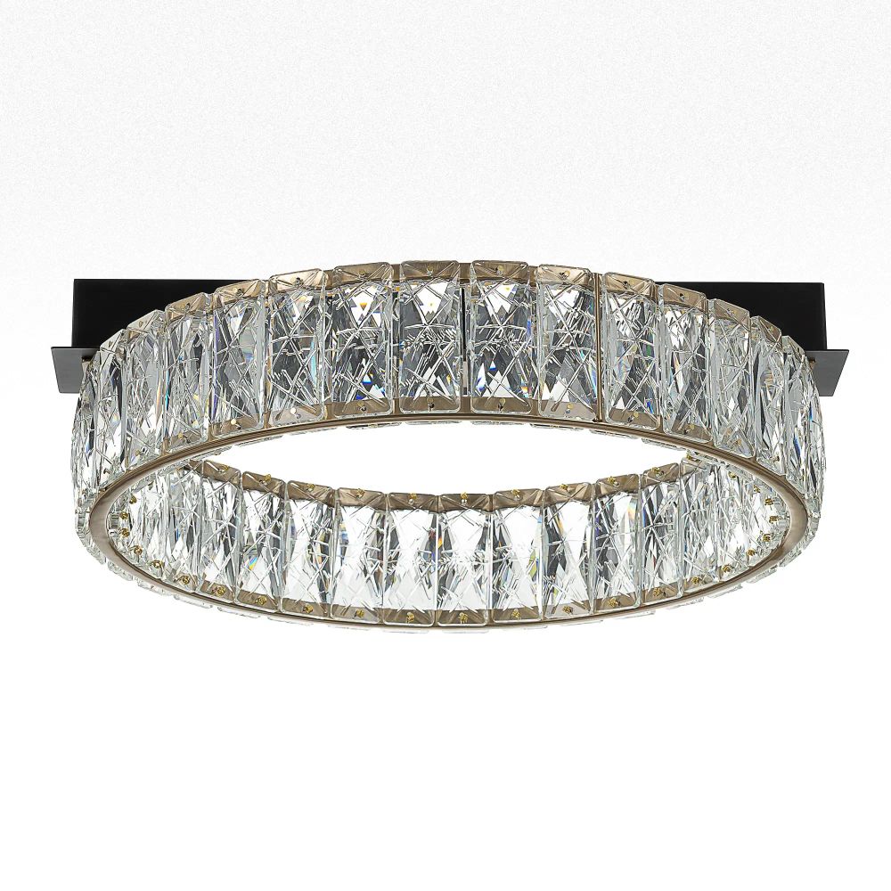 Citilux PALANT CL325142 LED Люстра хрустальная Чёрный+Бронза