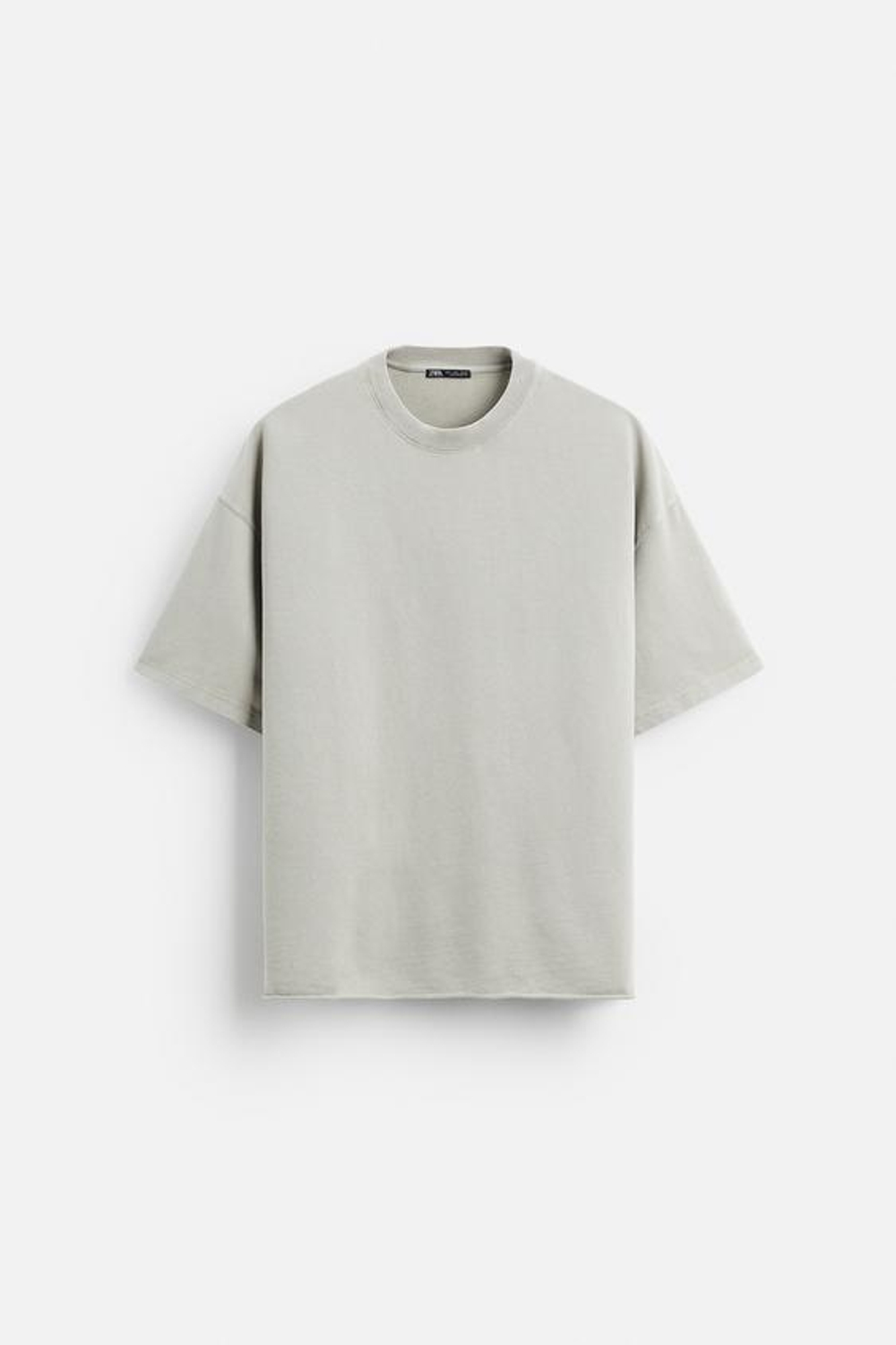 ZARA ТОЛСТОВКА RELAXED FIT С ЭФФЕКТОМ ПОТЕРТОСТИ, КОСТЯНОЙ