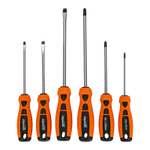 Набор отверток "Point", CrV, двухкомпонентные рукоятки, 6 шт, Sparta