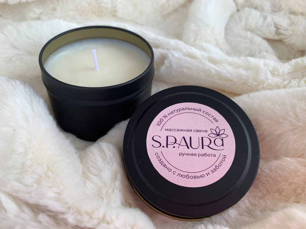 Массажная свеча S.P.Aura "Пион" (100мл)