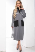 Платье "Спорт шик" (серое) П8514 LT Collection