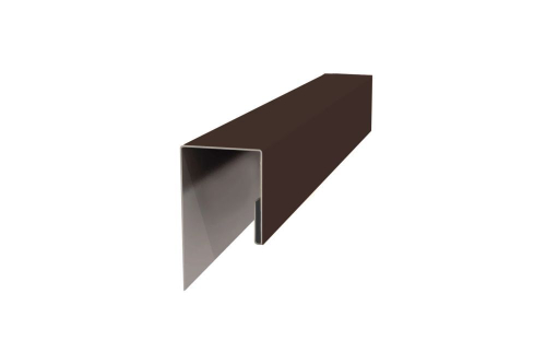 Сайдинг металл Планка джи 24х18х3000мм (RAL 8017) 0.45 МП