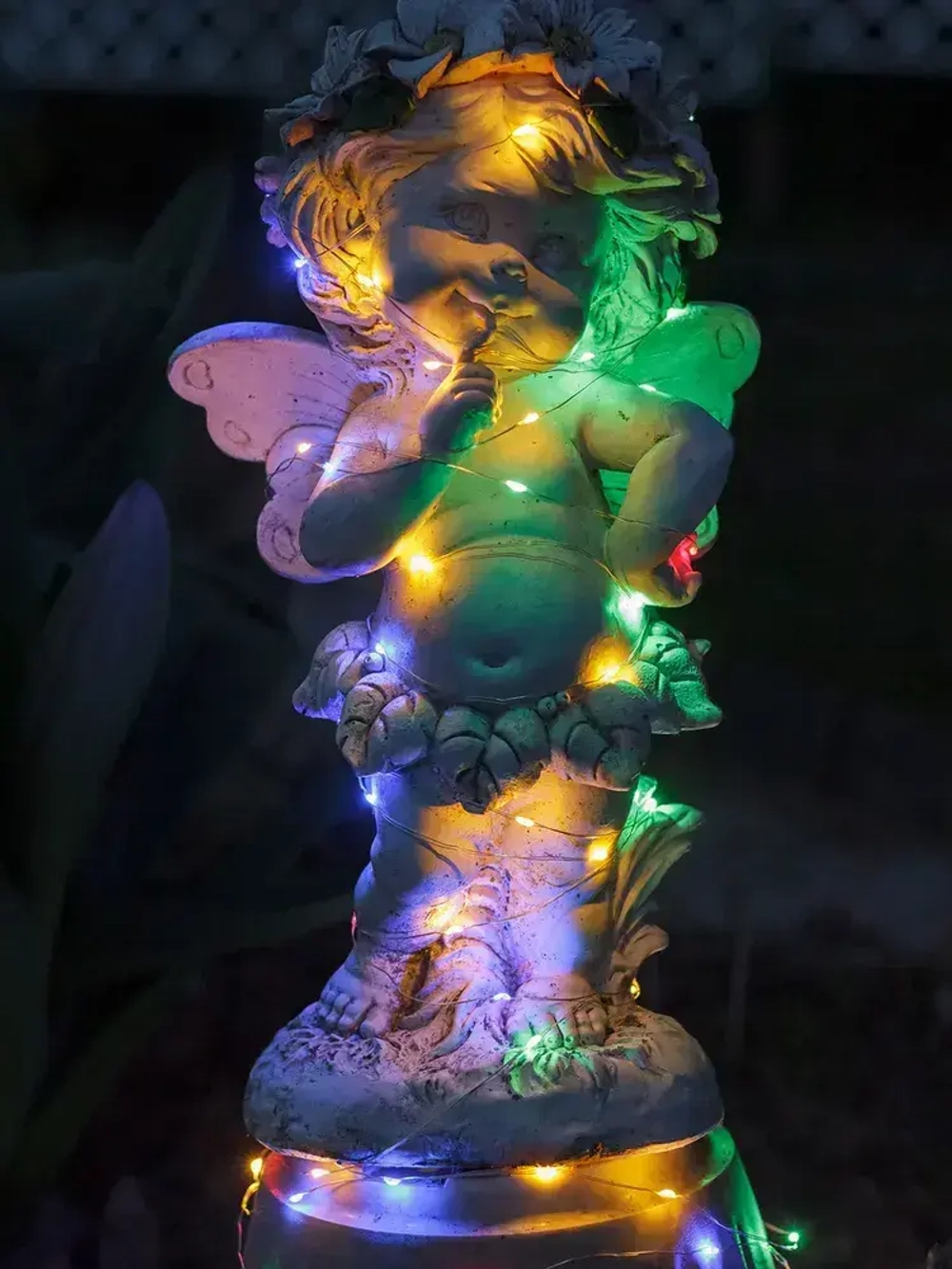 Светодиодная гирлянда садовая "Роса" на солнечной батарее, ARTSTYLE, CL-SS32M, 100 светодиодов, 9,9м, мультицвет.