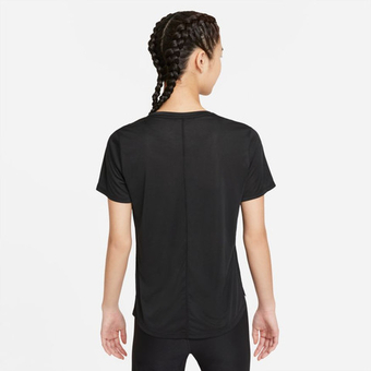Женская теннисная футболка Nike Dri-FIT One SS Standard Fit Top - черный