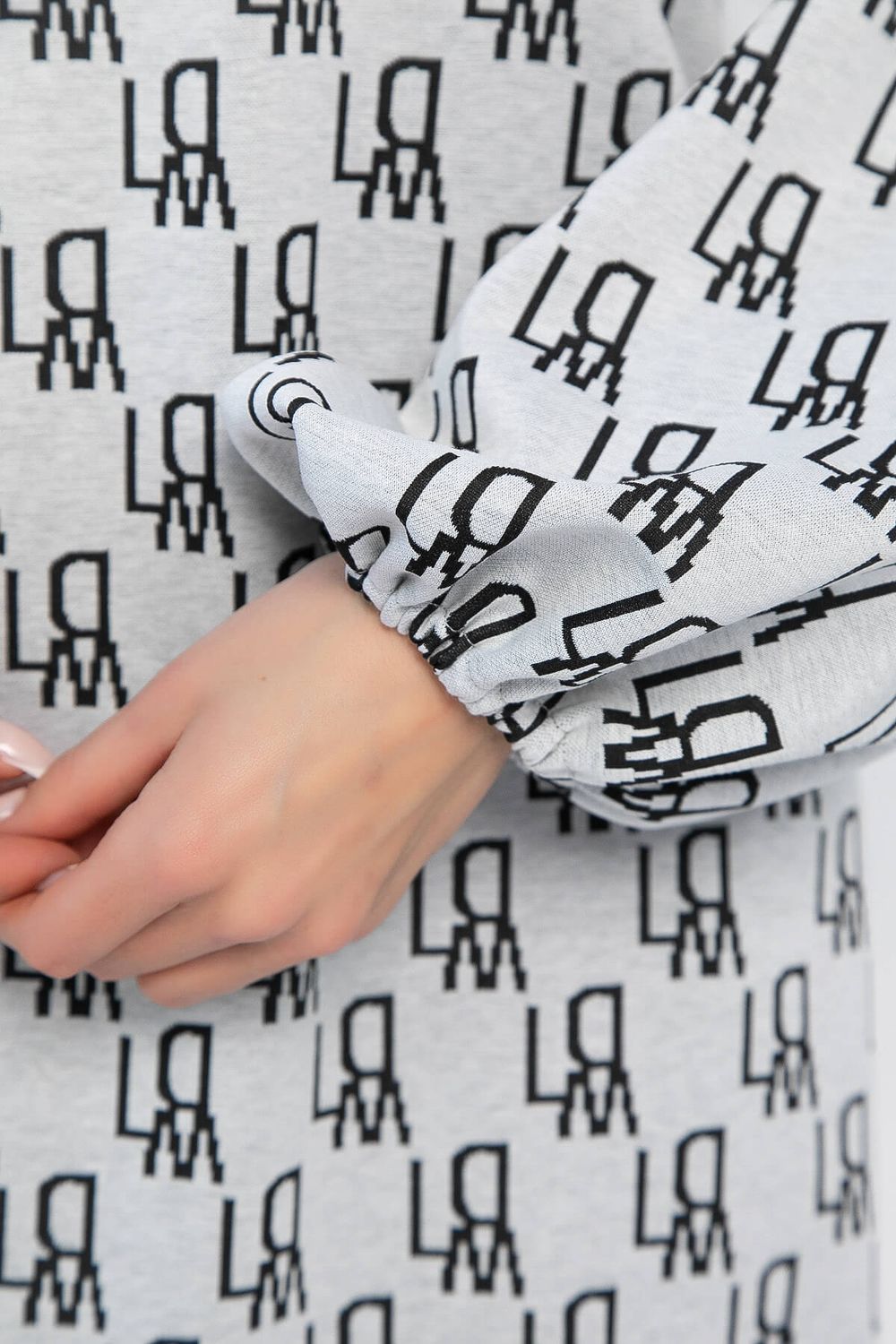 Платье Домино (светло-серое) П12763-18М LT Collection