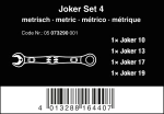 Набор гаечных ключей с трещоткой Wera Joker 6000 Set 1 05073290001