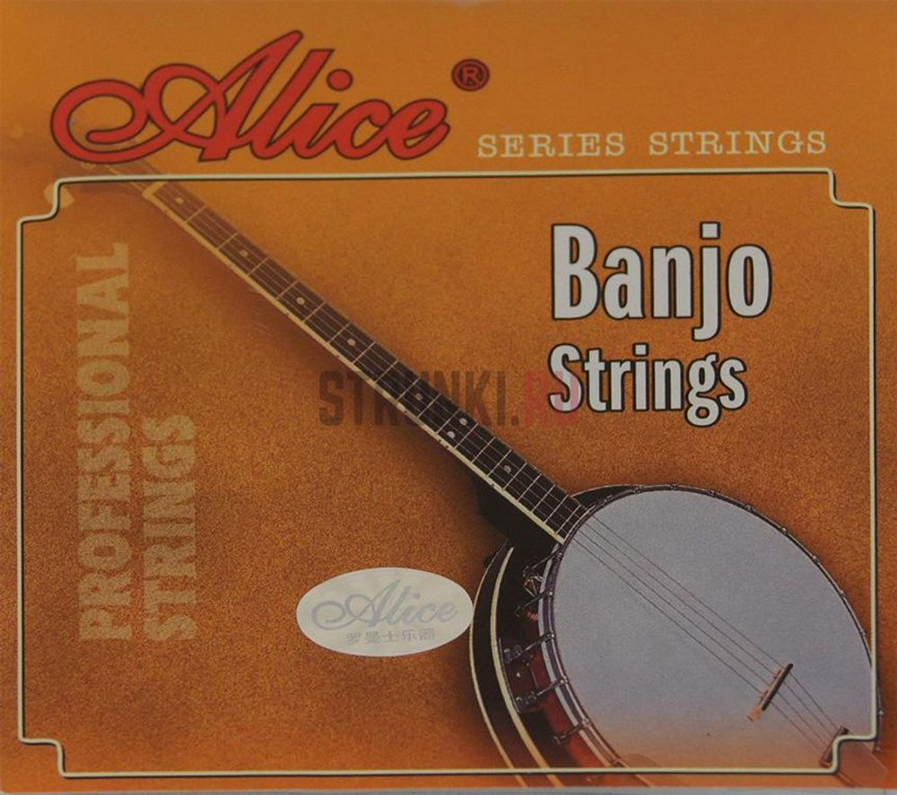 Alice AJ-05 Cтруны для банджо стальные, в медной обмотке. Комплект 5 струн.