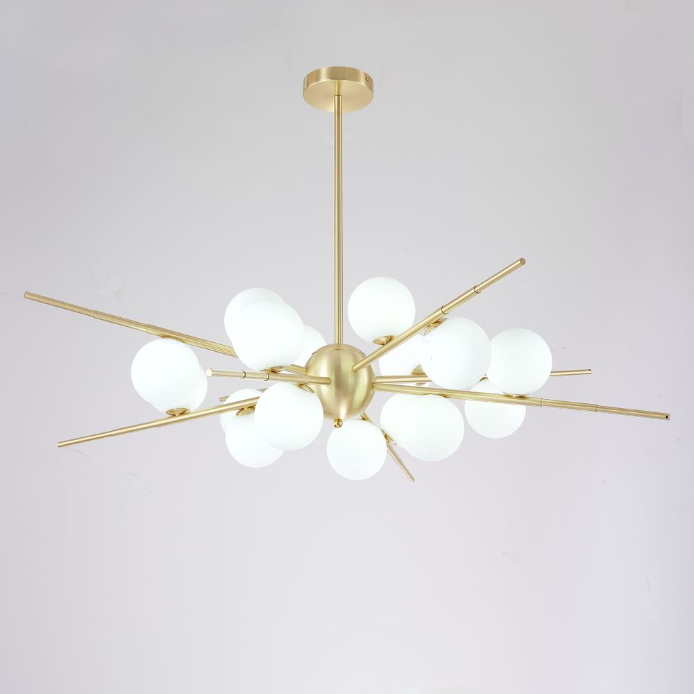 Люстра На Штанге Cherry Bomb 16 Balls Gold By Imperiumloft