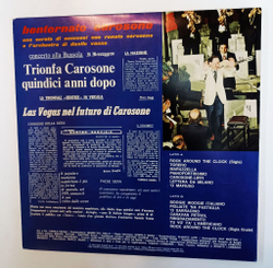 Винтажная виниловая пластинка LP Renato Carosone Carosone 75 Dal Vivo Alla Bussola (Italy 1975)