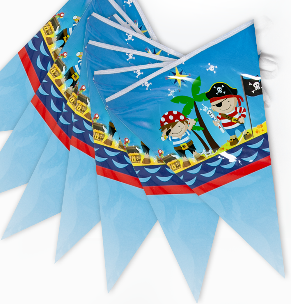 Гирлянда-флажки «Пираты», 300 см