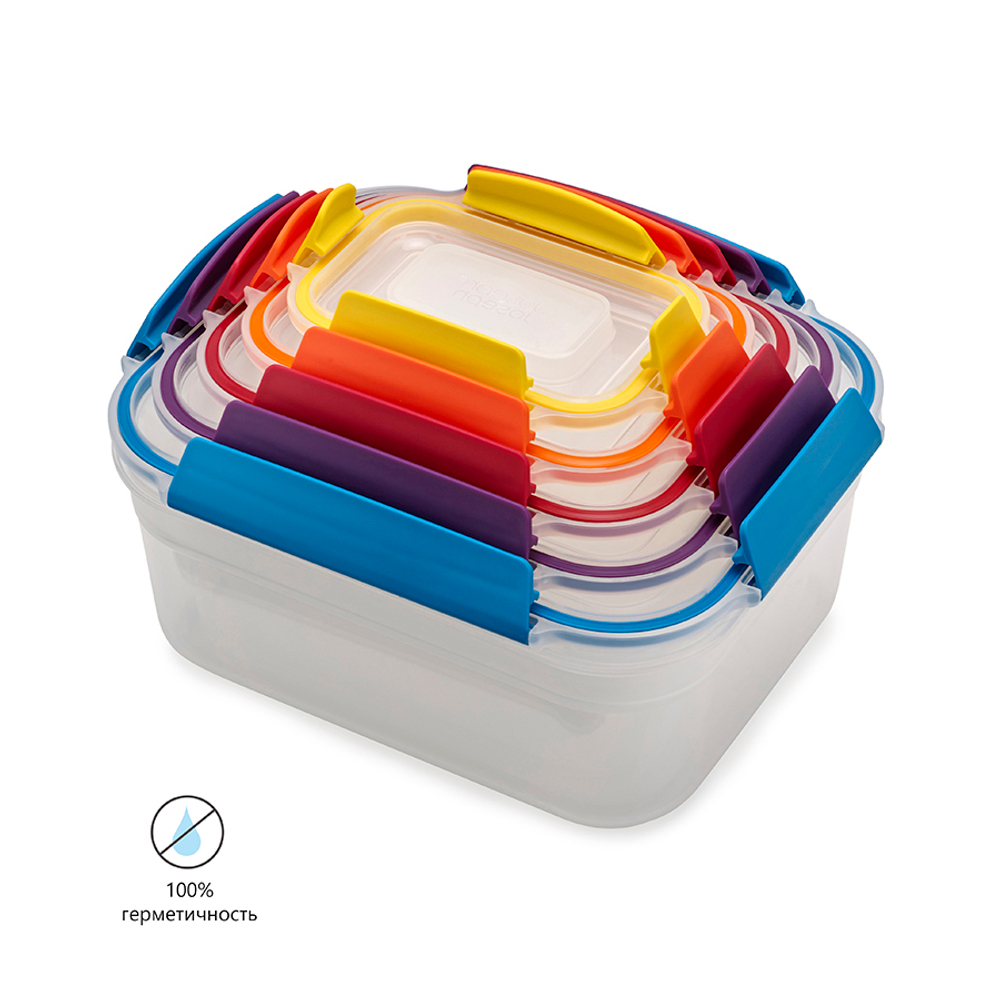 Набор контейнеров nest lock, разноцветный, 5 шт.