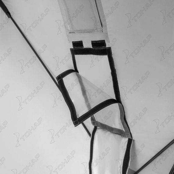 Палатка зимняя Куб 1,8х1,8 orange lumi/gray (HS-ISC-180OLG) Helios