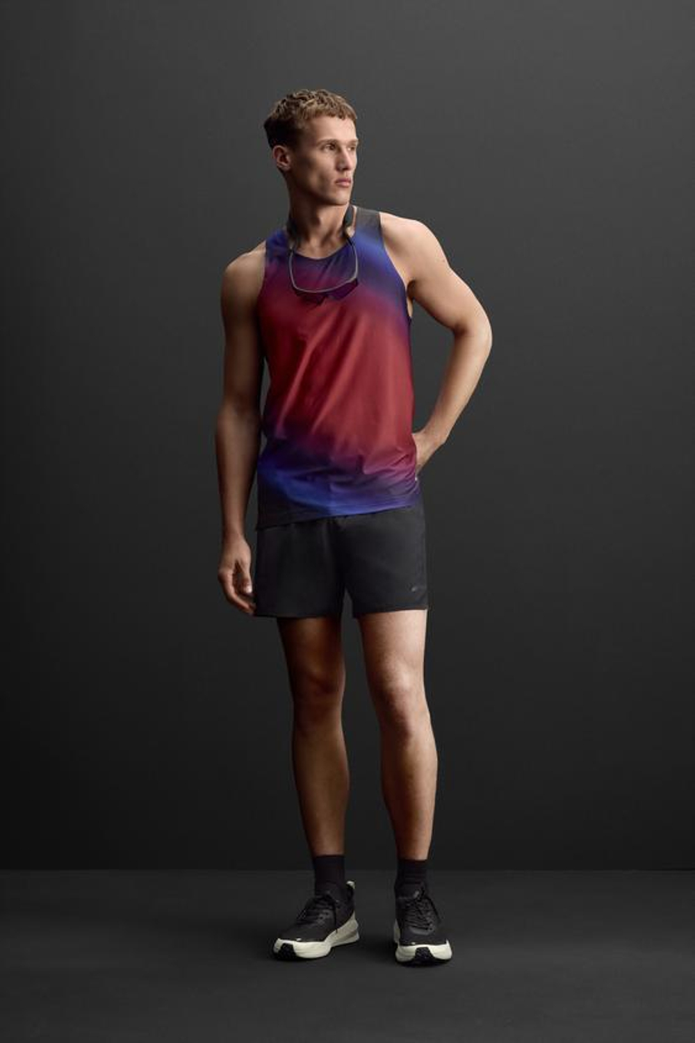 ZARA ТОП В СПОРТИВНОМ СТИЛЕ, СИНИЙ ЭЛЕКТРИК