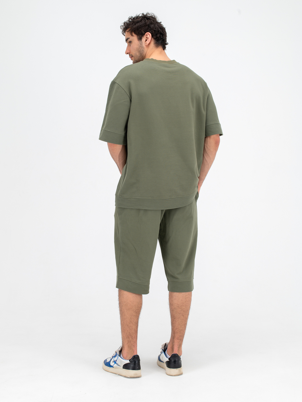 Костюм хлопковый с шортами. Хаки