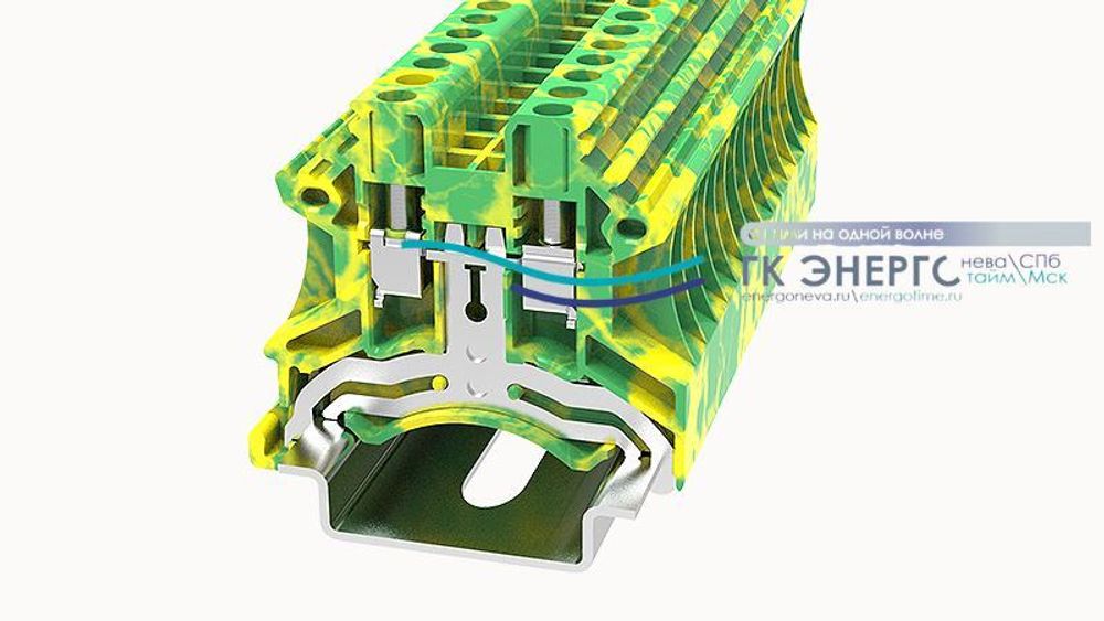 DC2.5-PE-01P-1C-00A(H), Клемма на дин-рейку