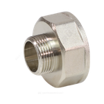 Переход латунь никель Ду 15х8 (1/2"х1/4") ВР/НР VALFEX VF.592.N.012.014