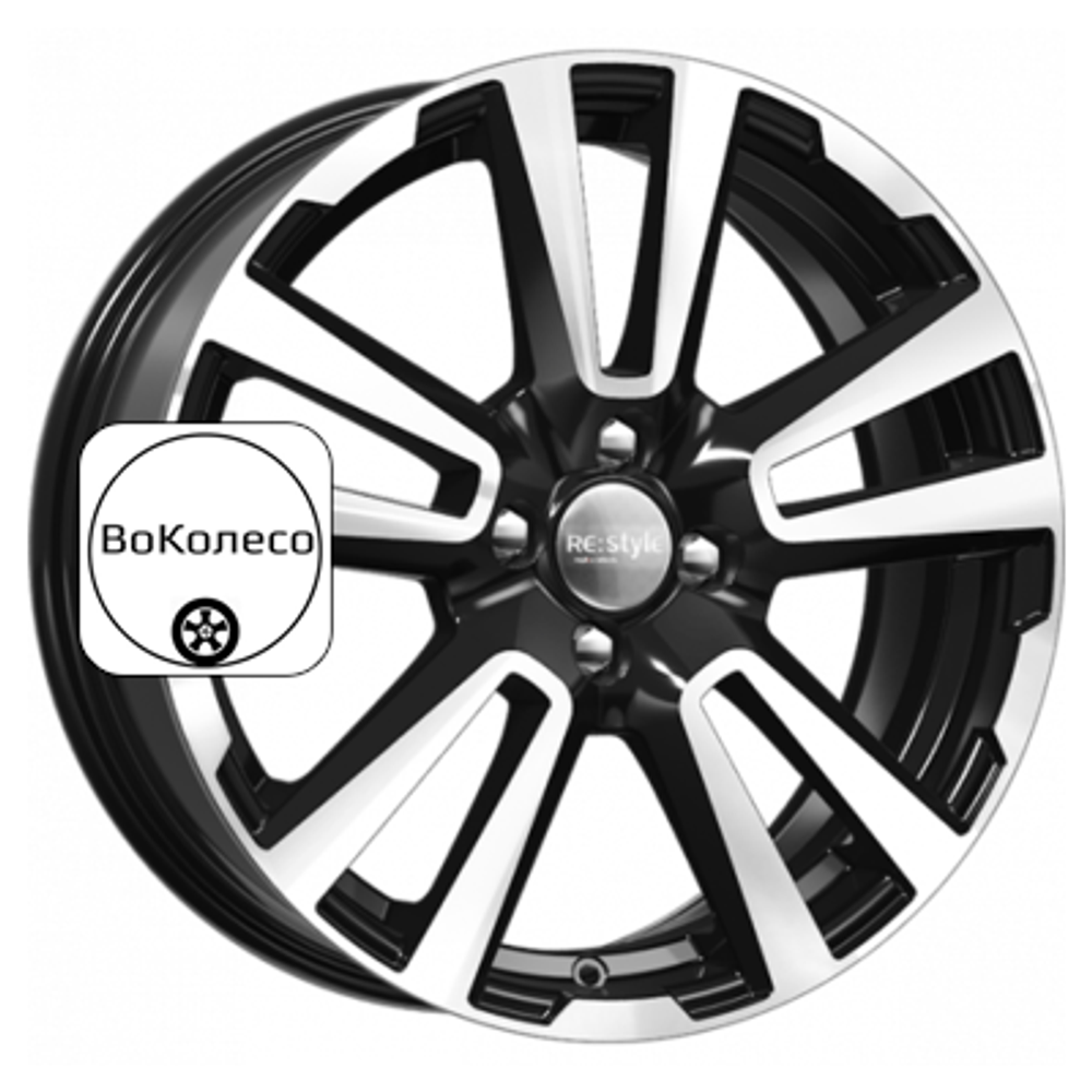 6,5x17/4x100 ET43 D60,1 КС874 Алмаз черный K&K