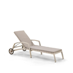 Шезлонг-лежак плетеный Afina A35C2-W85 Latte с матрасом