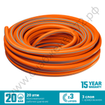 GRINDA FLEX 3, 3/4″, 15 м, 20 атм, из термоэластопласта, трёхслойный, армированный, гибкий, поливочный шланг, PROLine (429008-3/4-15)