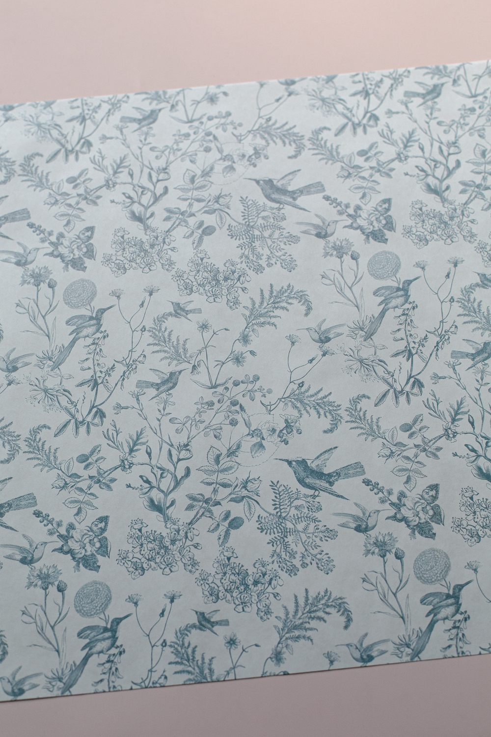 Бум-47 бумага (43х64 см) Птицы (Blue) (цена за упаковку 20 листов)